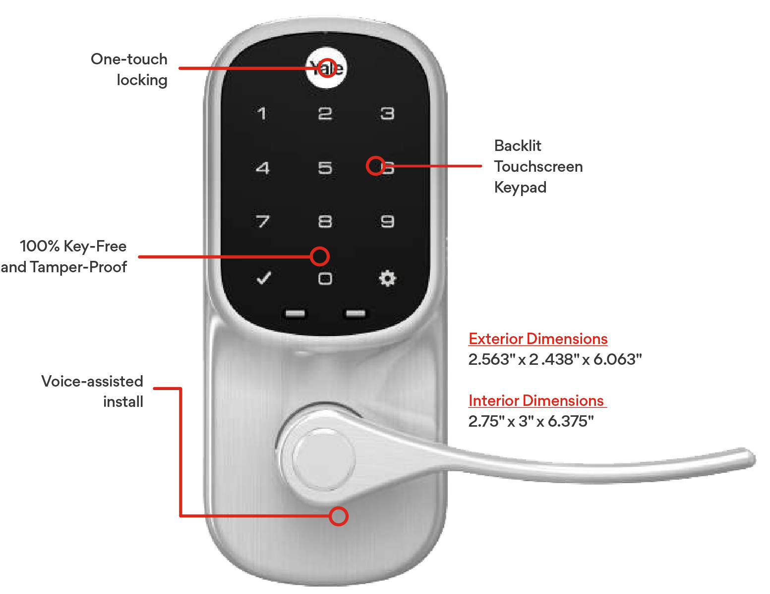 Smart Door Lock With Lever | AAA Smart Home