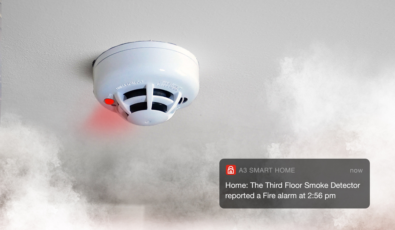 Smart Smoke Detector AAA Smart Home